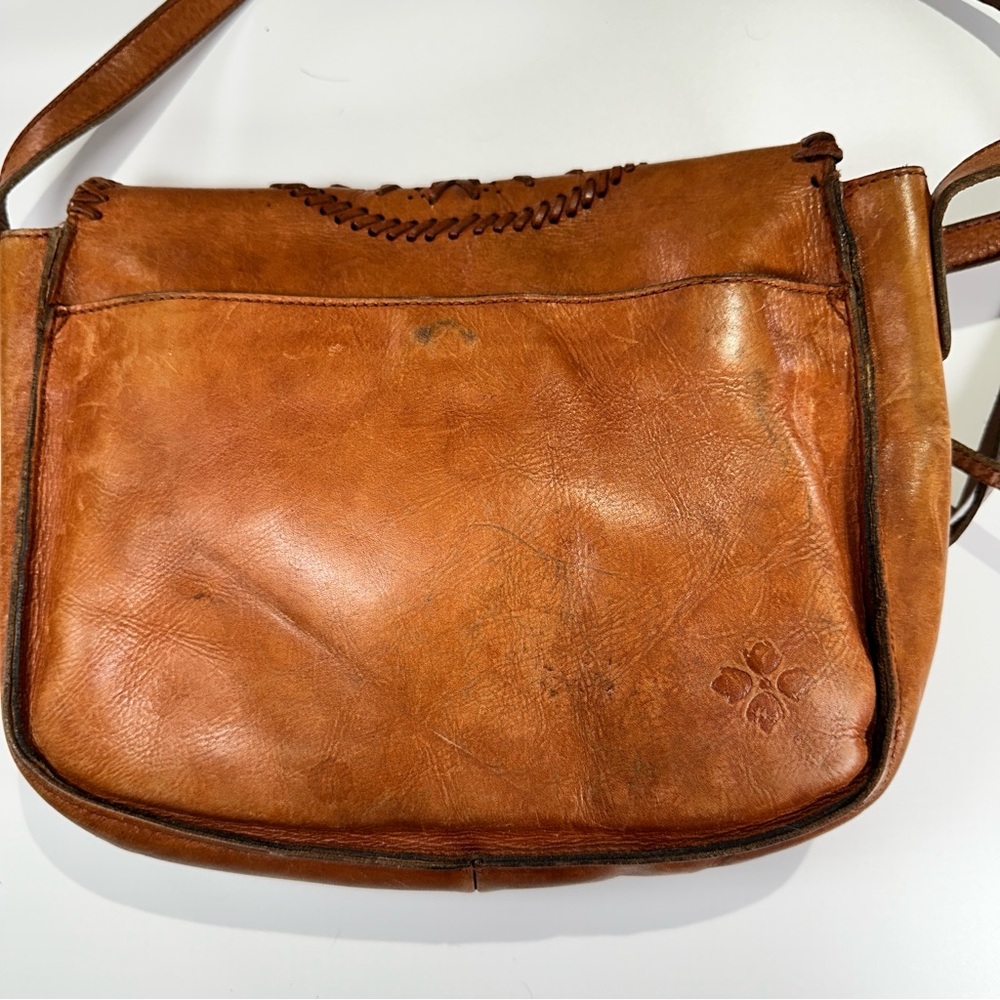 Patricia Nash Crossbody Italian Leather Whipstitc… - image 3